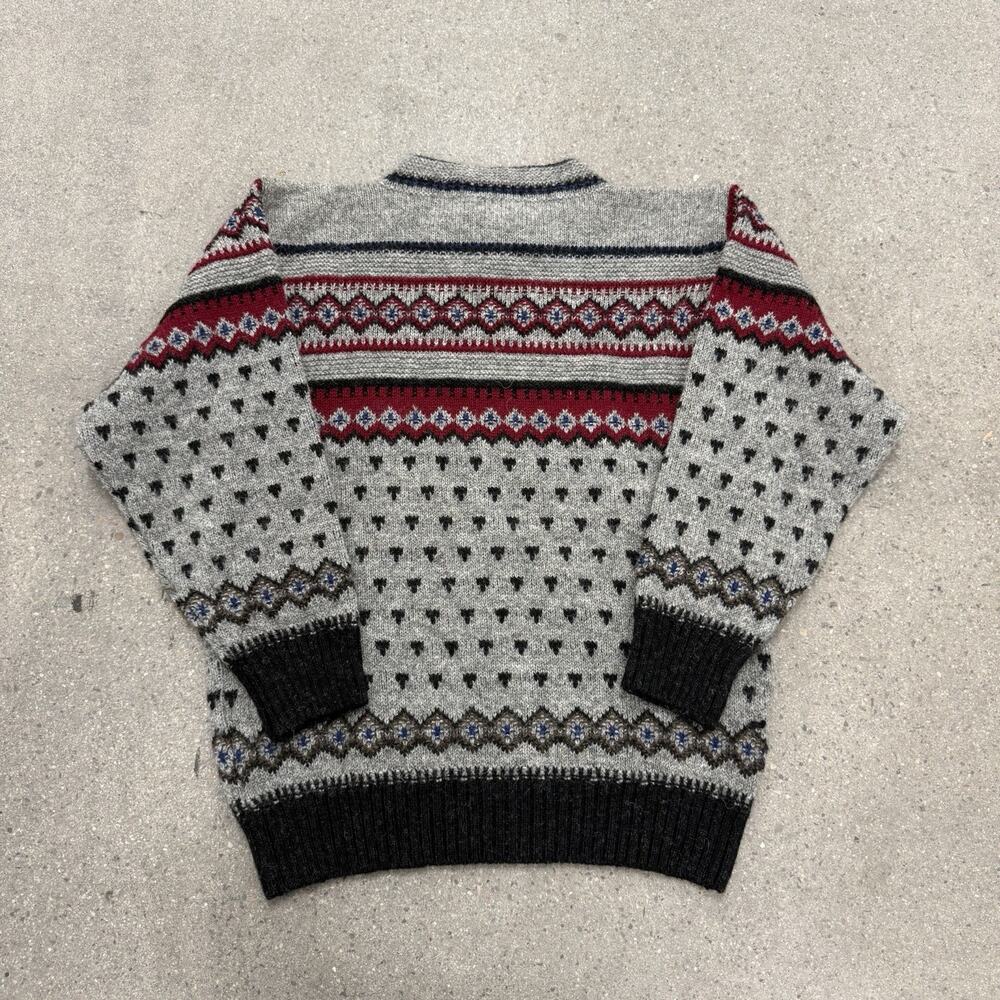 Vintage Devold Fair Isle 100% Wool Sweater Pullover Size XS